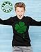 Faded Shamrock Green Clover St.Patrick's Day Irish Long sleeve kids T-Shirt