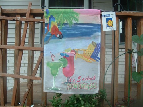 It's 5 O'Clock Somewhere Garden Flag