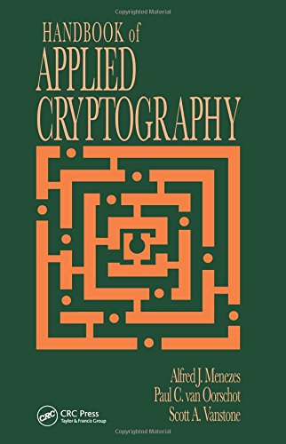 handbook of applied cryptography discrete mathematics and its applications