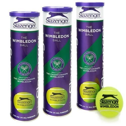 Slazenger Wimbledon Tennis Balls (3-Cans; 12-Balls)
