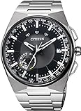[シチズン]CITIZEN 腕時計 Eco-Drive SATELLITE-WAVE F100 エコ・ドライブ 40タイムゾーン対応 薄型 サテライトウェーブダイレクトフライト針表示式フラグシップモデル 衛星電波受信 マスコミモデル CC2006-53E メンズ
