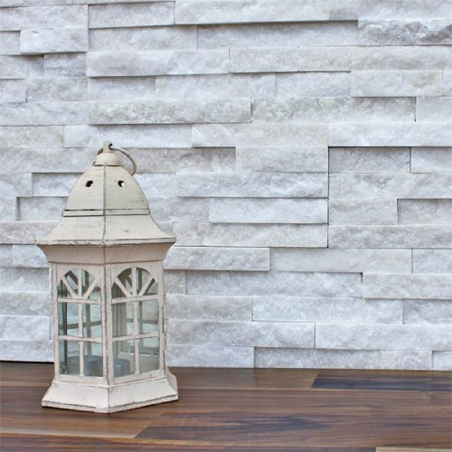 Naturstein Wandverblender whiteStone