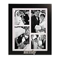 Family 4-Opening Photo Frame - Black