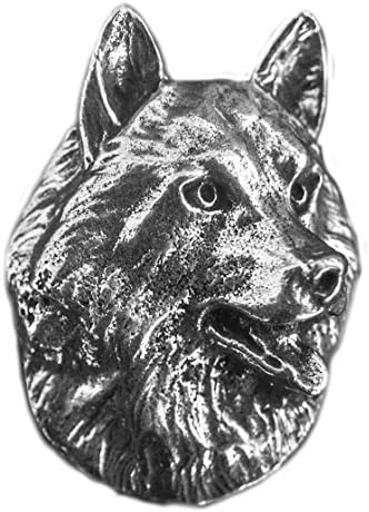 Precious Breeds Antique Pewter Husky Magnet, Large