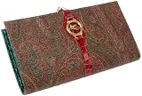 Etro 11934 Burgundy Paisley Womens Wallet