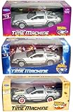 Collect All 3! Back to The Future 1-2-3, DeLorean Time Machine.