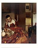 Girl Asleep at a Table, c.1657 Art Poster Print by Jan Vermeer, 23x29