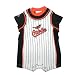 MLB Baltimore Orioles Baby / Infant One-Piece Bodysuit / Romper / Onesie with Embroidered Logo - White & Black