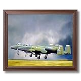 A-10 Thunderbolt Jet Airplane Picture Framed Art Print