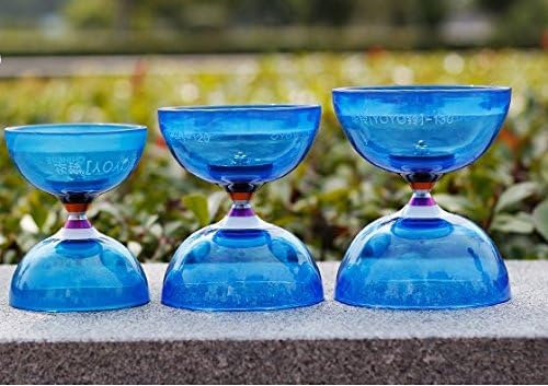 Dawson 12mm140mm Chinese YOYO Triple Bearing DiaboloFree Sticks and String professional - Blue