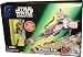 Star Wars 1997 The Power of the Force Action Figure Vehicle Set - Speeder Bike with Exclusive 4 Inch Tall Princess Leia Organa in Endor Gear Figure