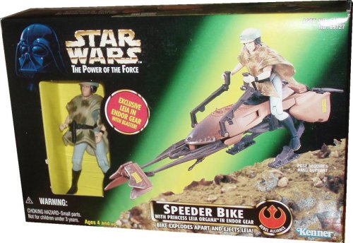 1997 Hasbro Star Wars Power of the Force Speeder Bike w/ Princess Leia Organa in Endor Gear Limited Edition Collectible 51NheDyOcfL 1997 Hasbro Star Wars Power of the Force Speeder Bike w/ Princess Leia Organa in Endor Gear Limited Edition Collectible