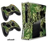 Designer Skin for XBOX 360 SLIM System & Remote Controllers -Weeds2-Skunk
