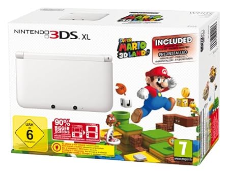 Nintendo 3DS XL Konsole weiß + Super Mario 3D Land (limitiert)