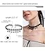 6 PCS Womens Black Velvet Choker Necklace for Women Girls Lace Chokers Gothic Tattoo Necklace Pendant