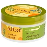 Alba Botanica Coconut Milk Body Cream, 6.5-Ounce Bottle (Pack of 2)