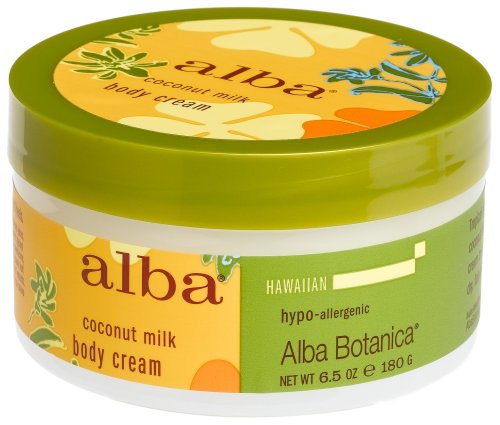 Alba Botanica Coconut Milk Body Cream , 6.5 -Ounce Bottle (Pack of 2) by Coconut Milk