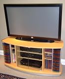 4D Concepts 242605 Deluxe TV Stand - Beech/Metal
