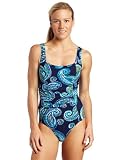 Speedo Women's Primitive Paisley Shirred Tank Swimsuit
