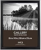 MCS INDUSTRIES 42307 8x10 FASHION BULLNOSE WOOD PICTURE FRAME - BLACK FINISH