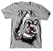 ROOK Men's Shark Attack Tee, Pewter, Large