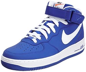 Nike Men's Air Force 1 Mid '07 Game Royal/White Basketball Shoe 10.5 Men US