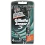 Gillette Sensor3 Disposable Razors, 4-Count Packages (Pack of 3)