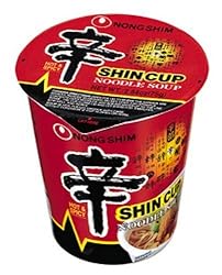 Nong Shim Shin Noodle Cup, 2.64-Ounce Packages (Pack of 12)