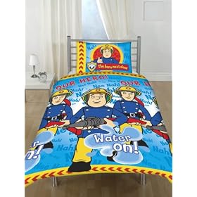 Fireman Sam Duvet Cover and Pillowcase Kids Bedding - Brand New Release