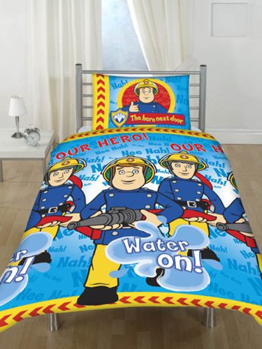 Fireman Sam Duvet Cover and Pillowcase Kids Bedding - Brand New Release