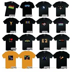 送料無料!!目立つ!!音楽で光るＴシャツ!メディアで話題になり!!熱々人気商品