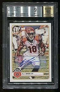 2012 Topps Magic AJ Green Autograph BGS 9 Mint Auto 10 - NFL Slabbed Autographed Cards
