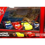 Disney / Pixar CARS 2 Movie Exclusive Die Cast Car Racing 4Pack Lightning McQueen, Ronnie Del Cooper, Max Schnell Jeff Gorvette
