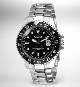 Autograph Round Face Diving Bezel Watch