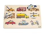 Emergency Vehicles Peg Puzzle