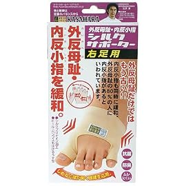 外反母趾・内反小指シルクサポーター 右足用
