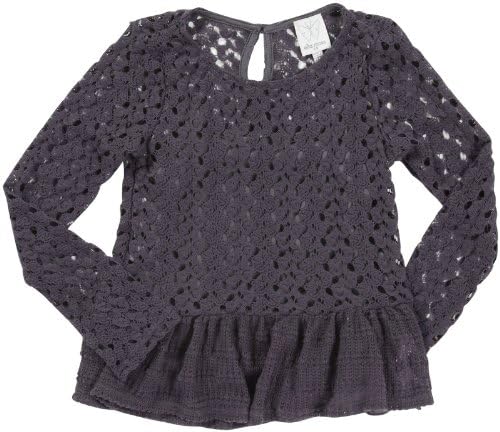 Ella Moss Girl Big Girls' Kennedy Crochet Peplum Tunic