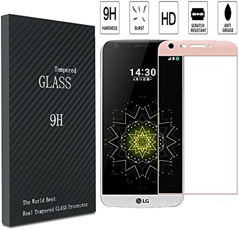 LG G5 Screen Protector ,iwolkon 0.2mm 3D Tempered Glass Screen Protector for LG G5 w/ Lifetime Warranty (RoseGold)