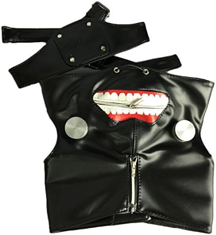 Yumi Tokyo Ghoul Kaneki Ken Cosplay Mask Halloween Party Cool Mask Prop Zipper
