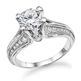 Diamond Engagement Ring in 14K Gold / White - Certified, Round, 1.49 Carat, K Color, VS1 Clarity