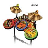 Protective skins for Guitar Hero 4 "World Tour" Drum set, fits Xbox 360, PS3, PS2, WII - ARROWS
