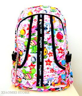 XIAOMEI Colourful Cartoon A4 Backpack 8130C for Travel, Holiday, School or College