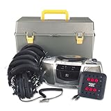 AmpliVox Deluxe CD/Cassette/AM/FM Six-Station Listening Center Gray Stereo  ....