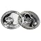 Double Wedding Rings 2-Opening Photo Frame - Pewter (3x3")