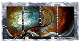 IMAGE OF 60x30 Megan Duncanson midnight wind modern metal wall art, metal wall hanging