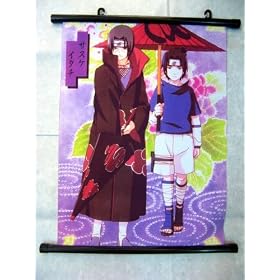 Naruto: Itachi and Sasuke (small) 33x46cm Wallscroll