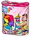 Mega Bloks Big Building Bag, Pink, 80 Piece