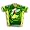 7up Lemon-Lime Short Sleeve Cycling Jersey (L)