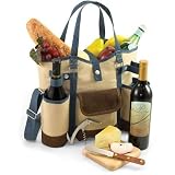 Wine Country Tote Insulated w/ Cheese 2-Bottle Wine - Picnic Time #617-00-112