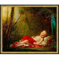Bild mit Rahmen: Pierre-Paul Prud'hon, "Le roi de Rome", 71 x 58 - Holz Corum S: Gold